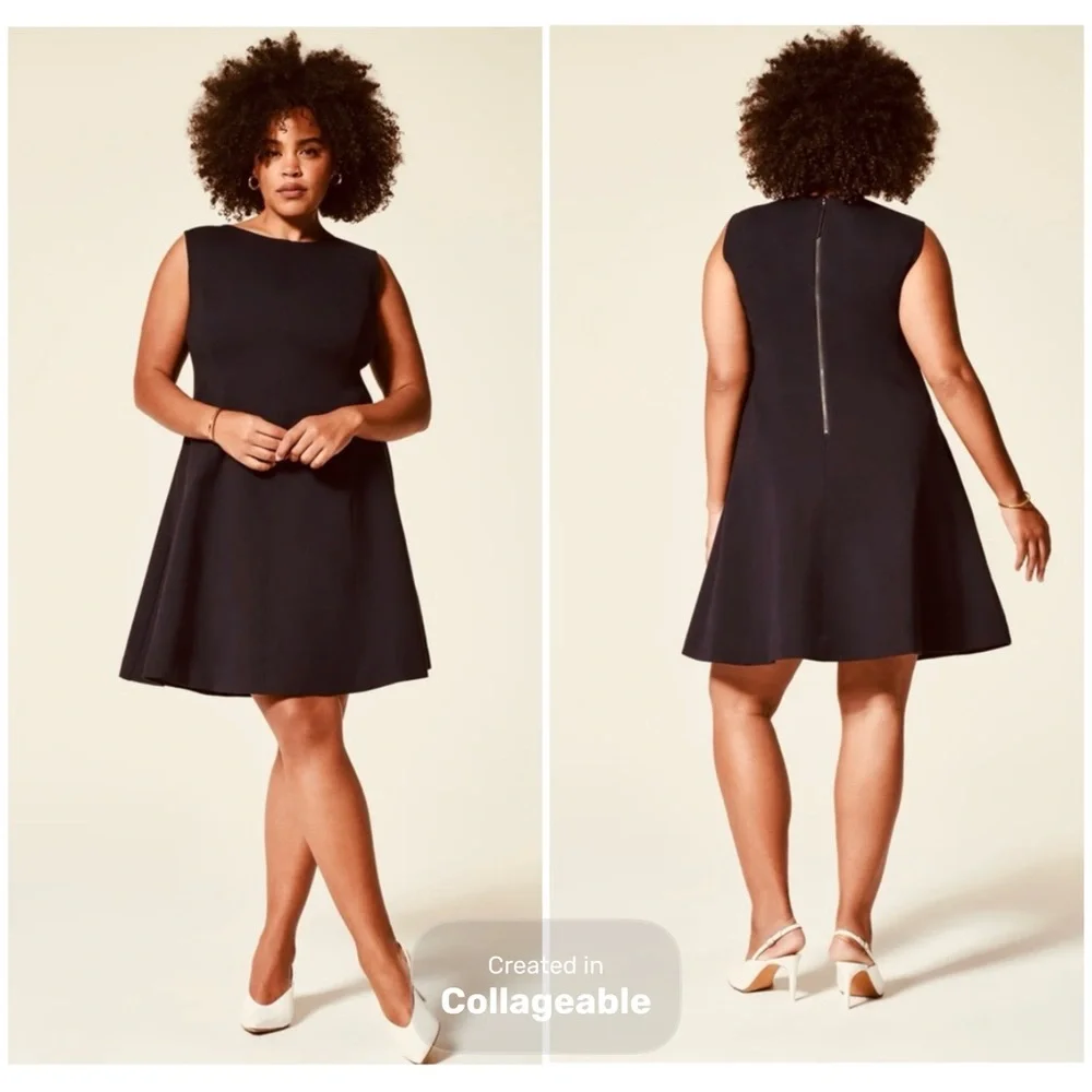Spanx Women’s NWT Perfect Fit & Flare Dress Black Sz 2X - Picture 1 of 12